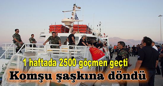 2500 göçmen komşuyu şaşırttı