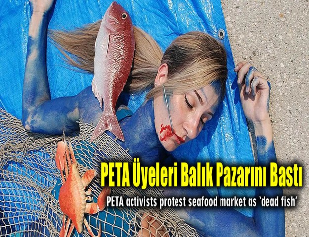 PETA Üyeleri Balık Pazarını Bastı