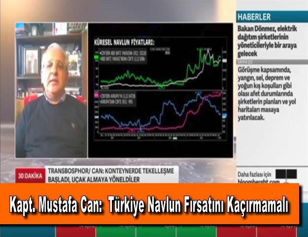 Kapt. Mustafa Can: Türkiye Navlun Fırsatını Kaçırmamalı