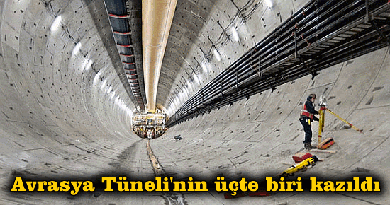 Avrasya Tüneli?nin üçte biri kazıldı