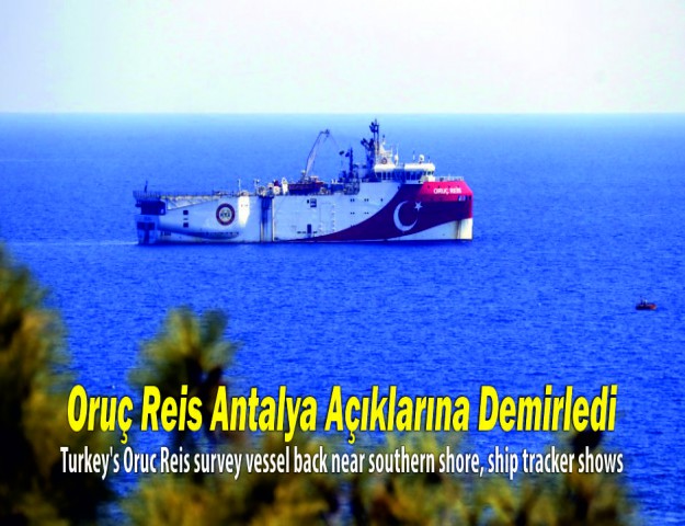 Oruç Reis Antalya Açıklarına Demirledi