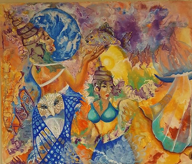 Renkleri Ve Desenleri Buluşturan Sergi