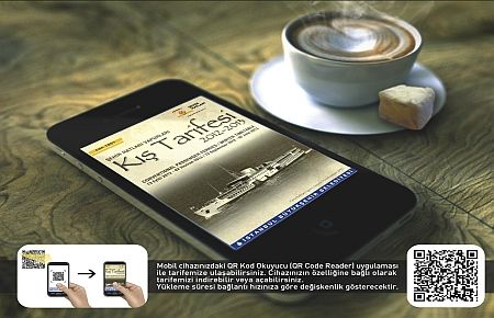 Karekodu Okutun, Vapur Tarifesine Ulaşın