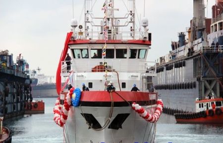 Türkiye'nin İlk Araştırma Gemisi Suya İndirildi